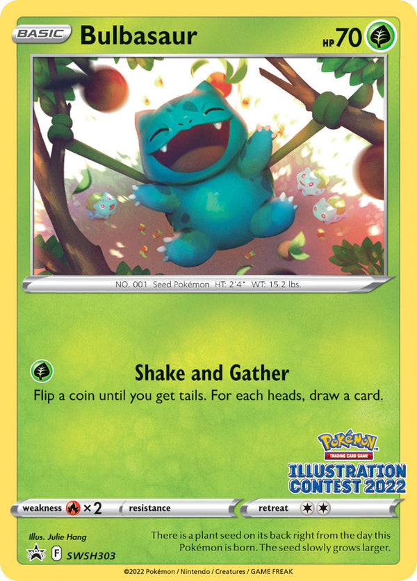 Bulbasaur (Illustration Contest 2022) - SWSH303 (SWSH:PR) Promo - Near Mint