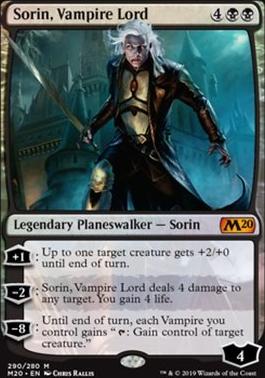 Sorin, Vampire Lord (M20-M-FOIL) Moderate Play