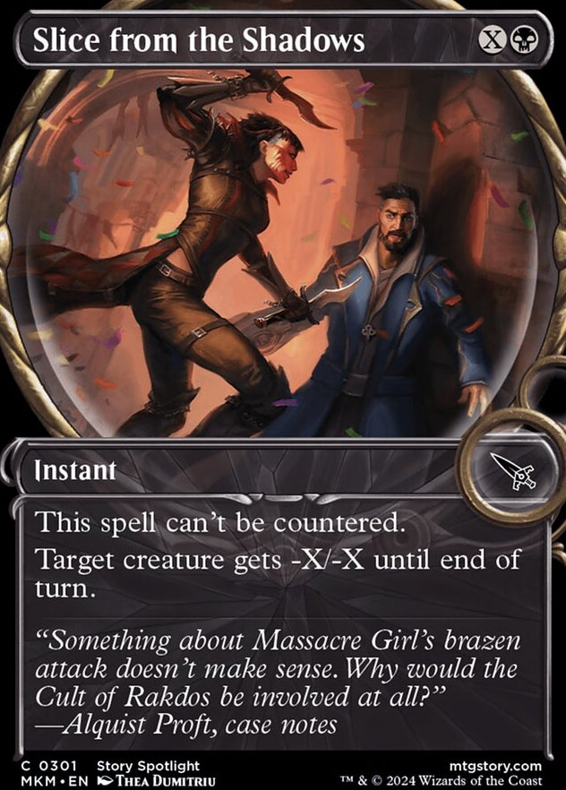 Slice from the Shadows [#0301 Magnified Showcase] (MKM-C-FOIL)