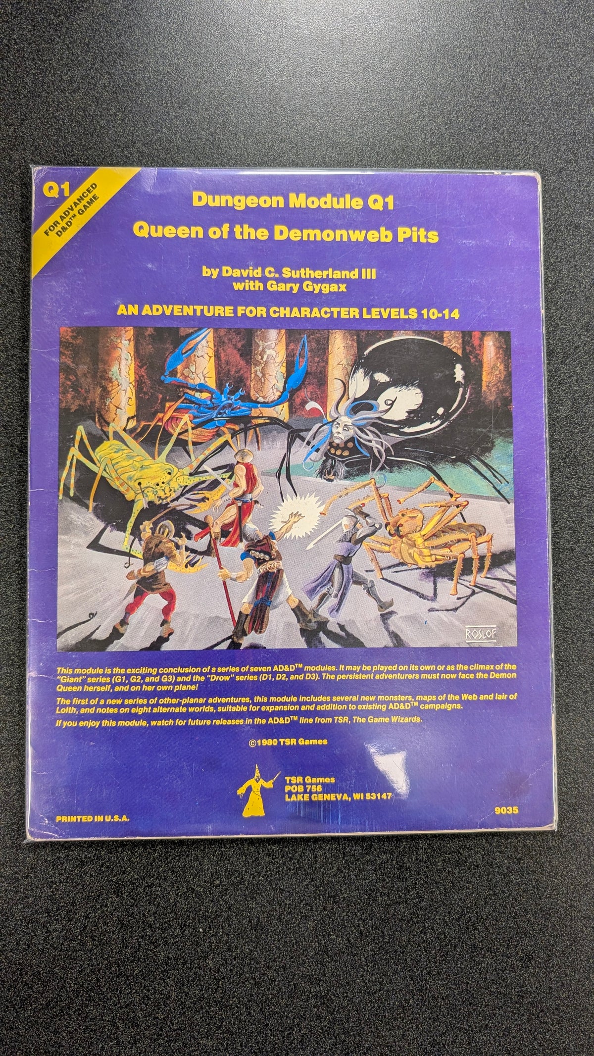 AD&D Dungeon Module Q1: Queen of the Demonweb Pits (USED) (9035) 2nd Printing