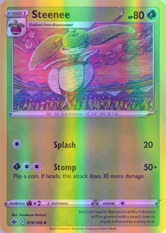 Steenee - 014/198 (SWSH06) Uncommon - Near Mint Reverse Holofoil