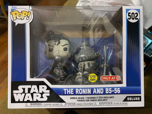 POP Figure Deluxe: Star Wars #0502 - The Ronin and B5-56 (Target EX/Glow)