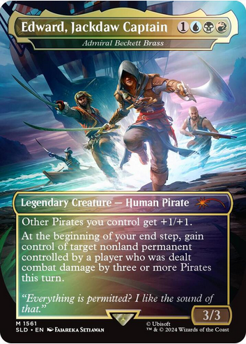 Edward. Jackdaw Captain//Admiral Beckett Brass [#1561] (SLD-M-FOIL)
