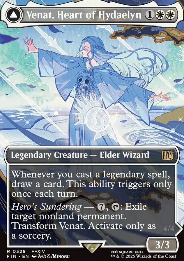 Venat, Heart of Hydaelyn // Hydaelyn, the Mothercrystal [ #0329 Borderless Alternate Art ] (FIN-R)