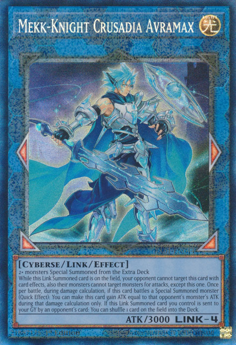 Mekk-Knight Crusadia Avramax (RA01-EN044) Prismatic Collector’s Rare - Near Mint 1st Edition