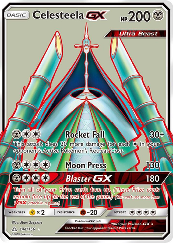 Celesteela GX - 144/156 (UPR) Super Rare - Near Mint Holofoil