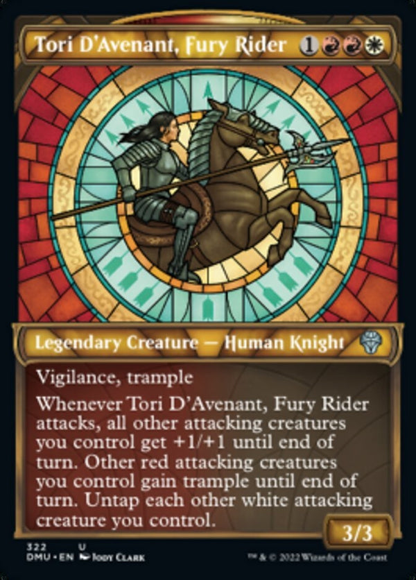 Tori D'Avenant, Fury Rider [#322 Showcase] (DMU-U)