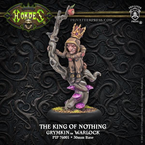 Hordes: Grymkin - The King of Nothing, Warlock (Metal / Resin)