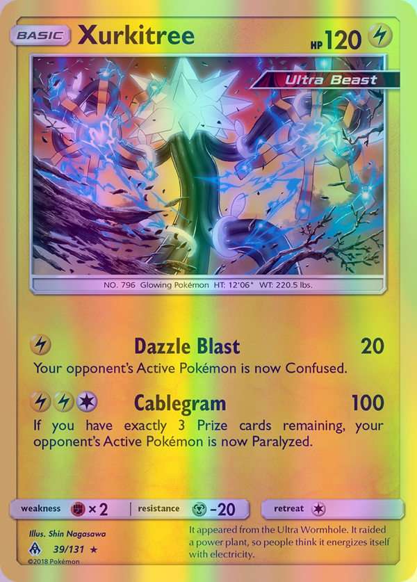 Xurkitree - 039/131 (FLI) Rare - Near Mint Reverse Holofoil