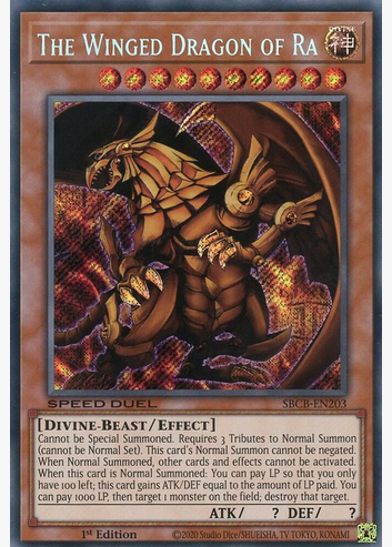 The Winged Dragon of Ra (SBCB-EN203) 1st Edition