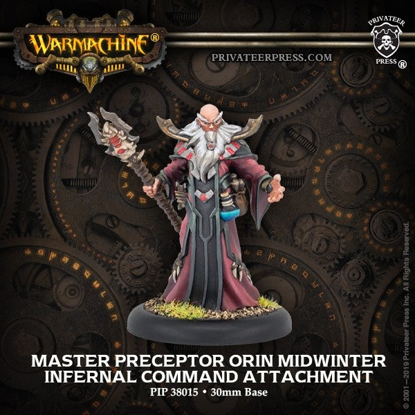 Warmachine: Infernals - Master Preceptor Orin Midwinter, Command Attachment (Metal)