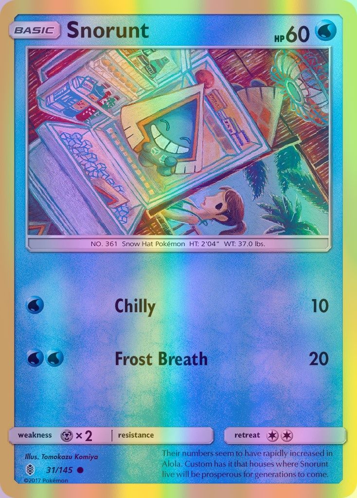 Snorunt - 031/145 (SM:GRI) Common - Near Mint Reverse Holofoil