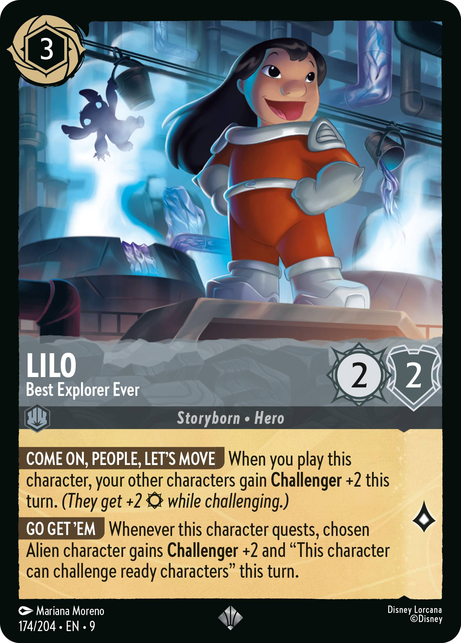 Lilo - Best Explorer Ever (Fabled - 174/204)  Super Rare