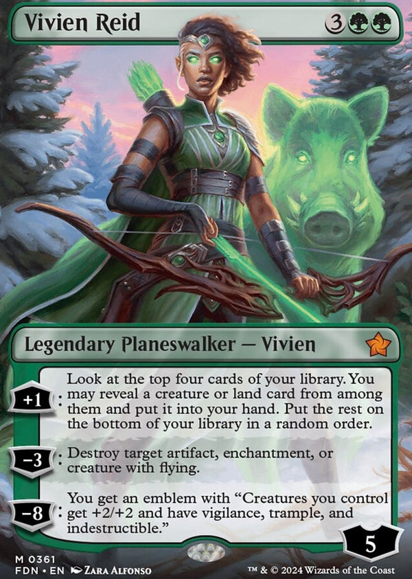 Vivien Reid [#0361 Borderless Planeswalker] (FDN-M)