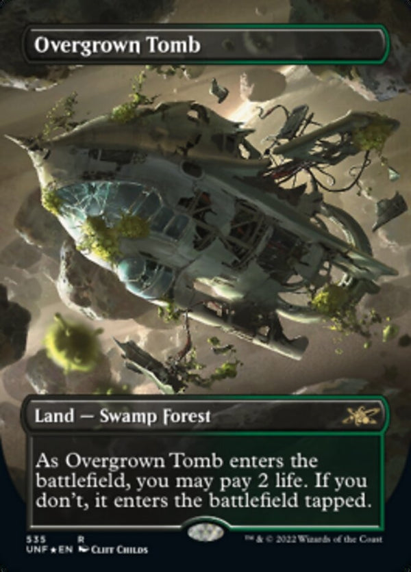 Overgrown Tomb [#535 Galaxy Foil / Alternate Art Borderless] (UNF-R)