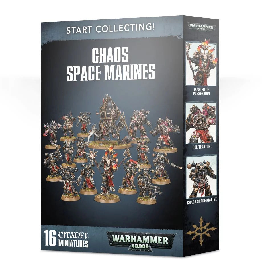 40K: Heretic Astartes: Chaos Space Marine - Start Collecting! (16 Miniatures) (OOP)