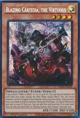 Blazing Cartesia, the Virtuous (MP23-EN162) Prismatic Secret Rare 1st Edition