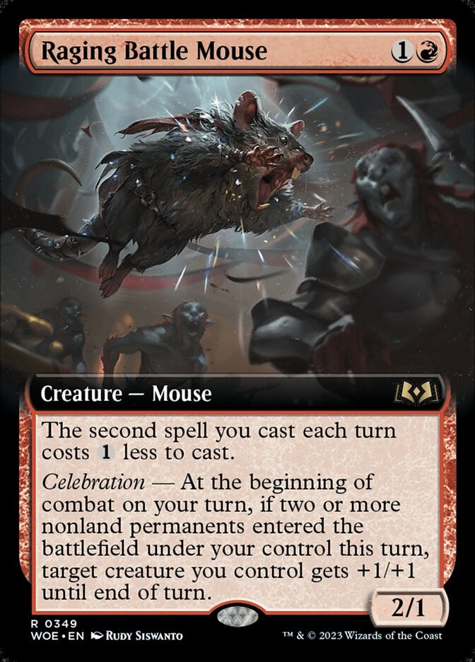 Raging Battle Mouse [#0349 Extended Art] (WOE-R)