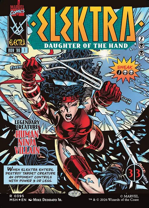 Elektra, Daughter of the Hand [ #0395 Borderless Classic Comic ] (MSH-R)