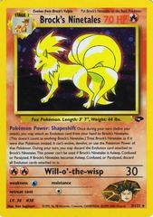 Brock's Ninetales - 3/132 (G2) Holo Rare - Moderate Play Unlimited Holofoil