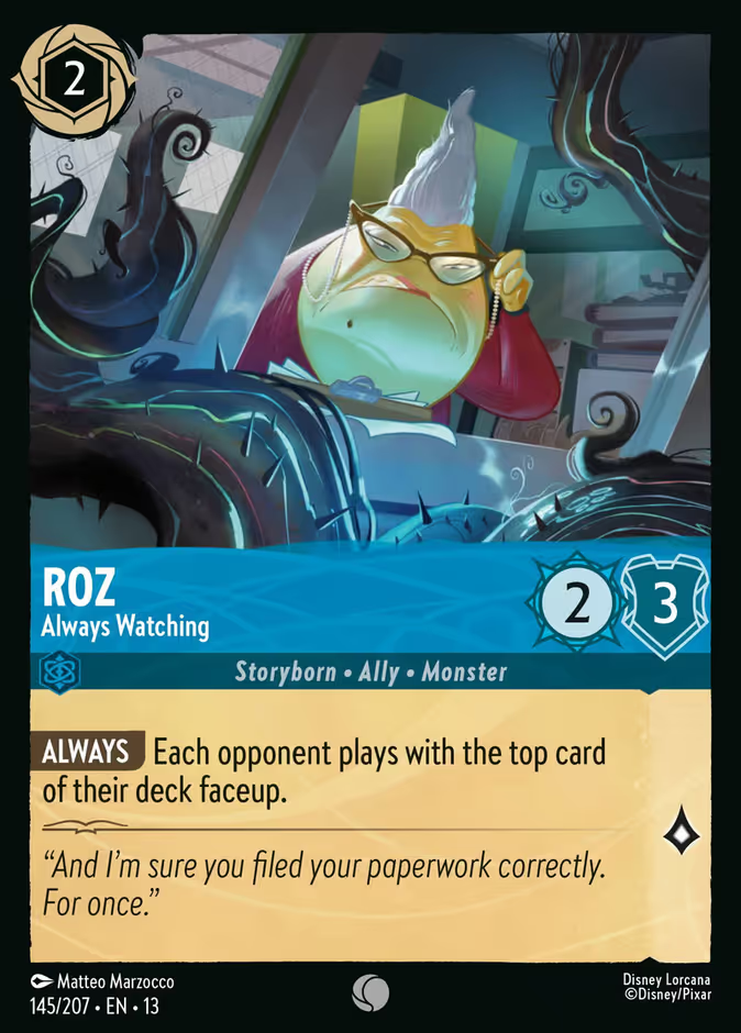 Roz - Always Watching (145/204 - Attack of the Vine!) Common
