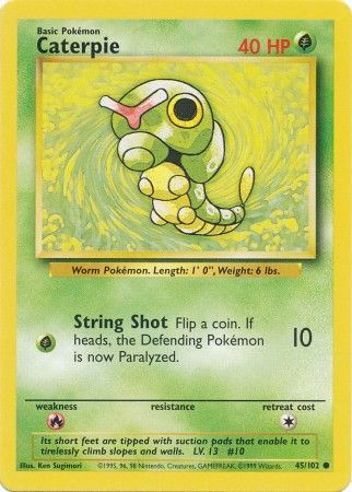 Caterpie - 045/102 (BS) Common - Near Mint