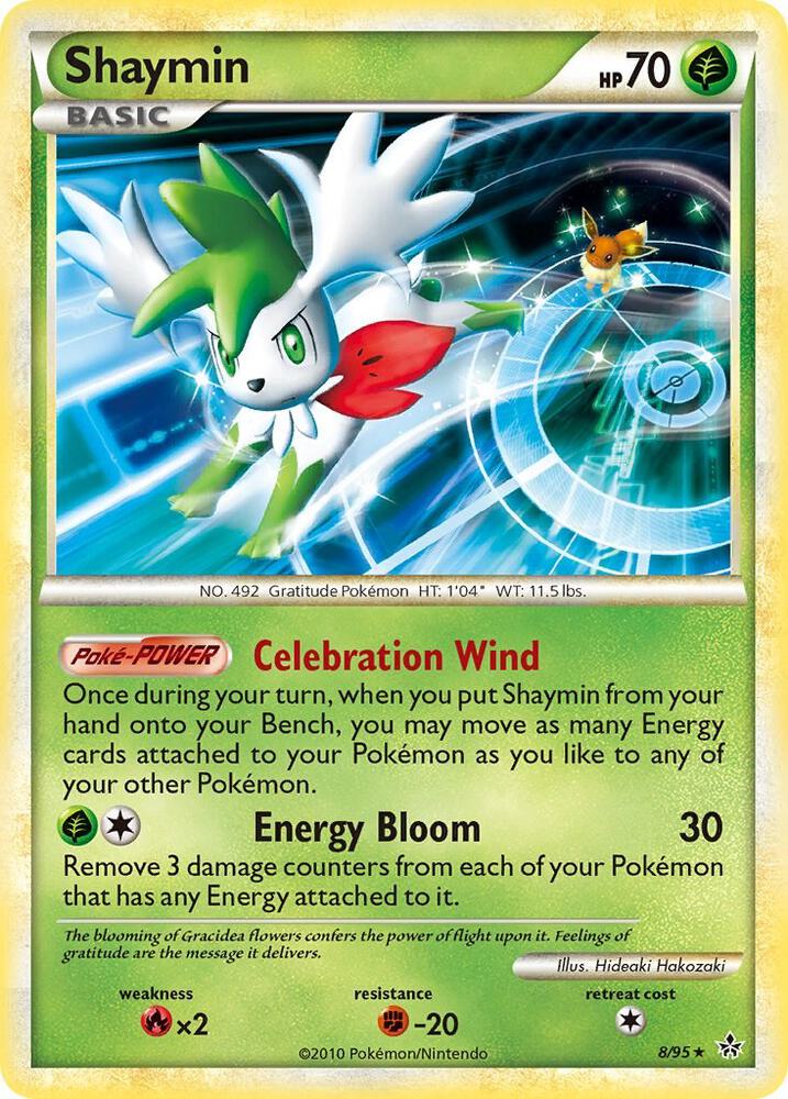Shaymin- 25/95 (UL) Holo Rare - Light Play Holofoil