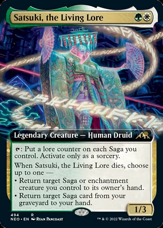 Satsuki, the Living Lore [ #494 Extended Art ] (NEO-R)