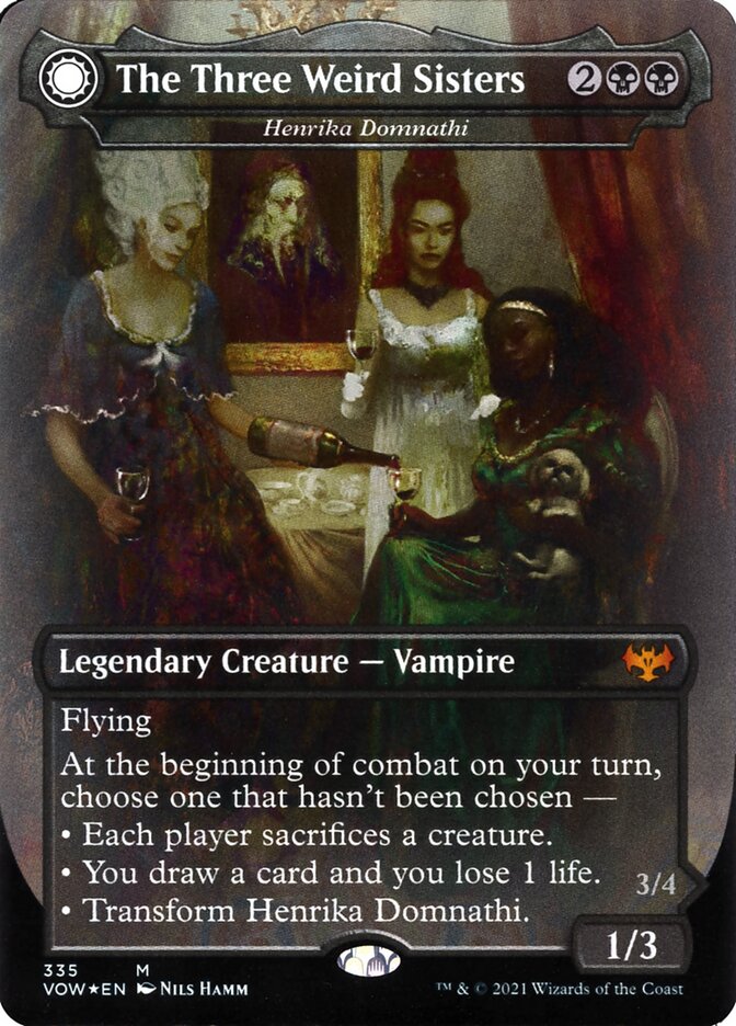 The Three Weird Sisters // Fiends of the Darkest Night [#335 Dracula Series: Henrika Domnathi // Henrika, Infernal Seer] (VOW-M) Light Play