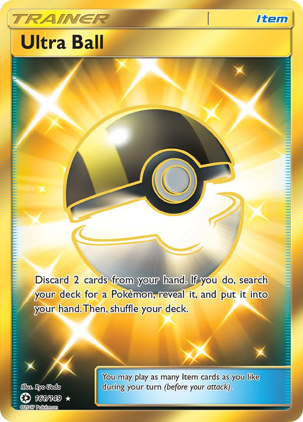 Ultra Ball (Secret) - 161/149 (SM01) Secret Rare - Near Mint Holofoil