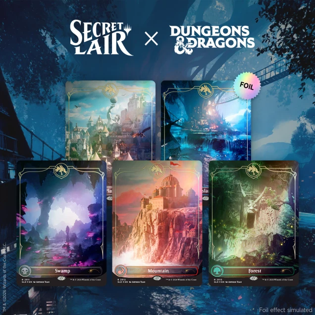 MTG: Secret Lair x Dungeons & Dragons: Lands of the Forgotten Realms Foil Edition