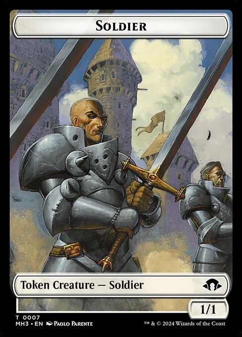 Eldrazi Spawn Token [#0002] (MH3-T-Foil) // Soldier Token [#0007] (MH3-T-Foil)