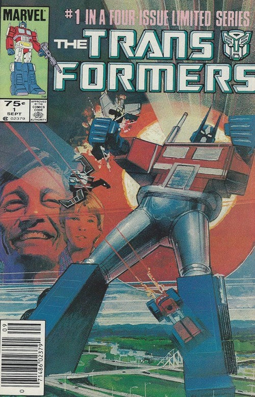Transformers (1984 Series)  #1B (3.5) 1st App. of Autobots, Decepticons, Sparkplug, Buster Witwicky, Cybertron, and The Ark