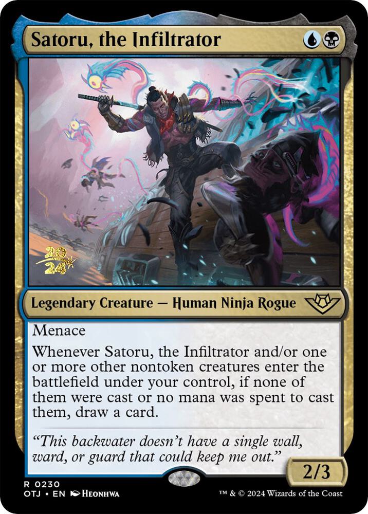 Satoru, the Infiltrator [#0230] (OTJ-R-PRE)