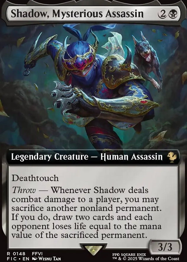 Shadow, Mysterious Assassin [ #0148 Extended Art ] (FIC-R)