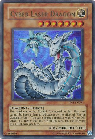 Cyber Laser Dragon (SOI-EN007) Ultra Rare - Lightly Played Unlimited