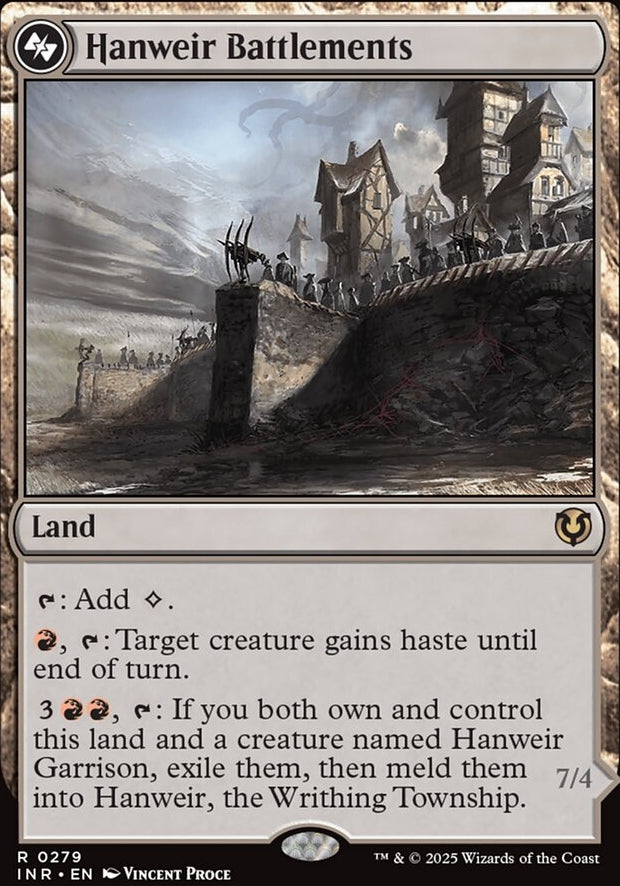 Hanweir Battlements // Hanweir, the Writhing Township [ #0279 ] (INR-R)