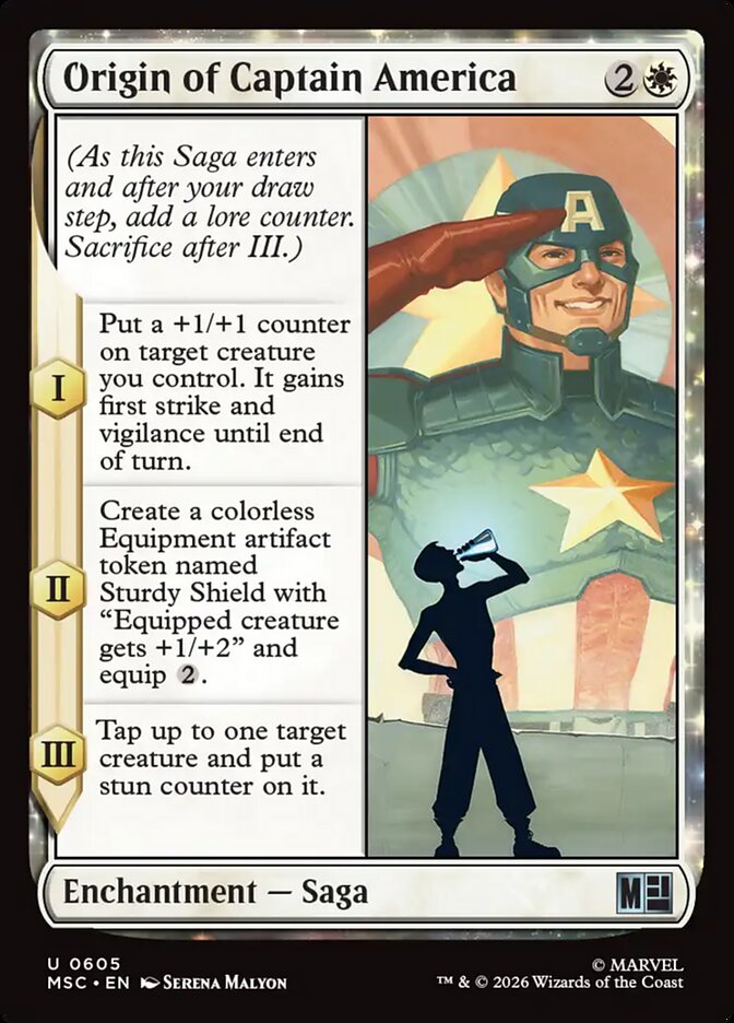 Origin of Captain America [ #0605 ] (MSC-U)