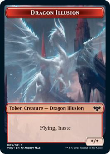 Insect // Dragon Illusion Double-sided Token [