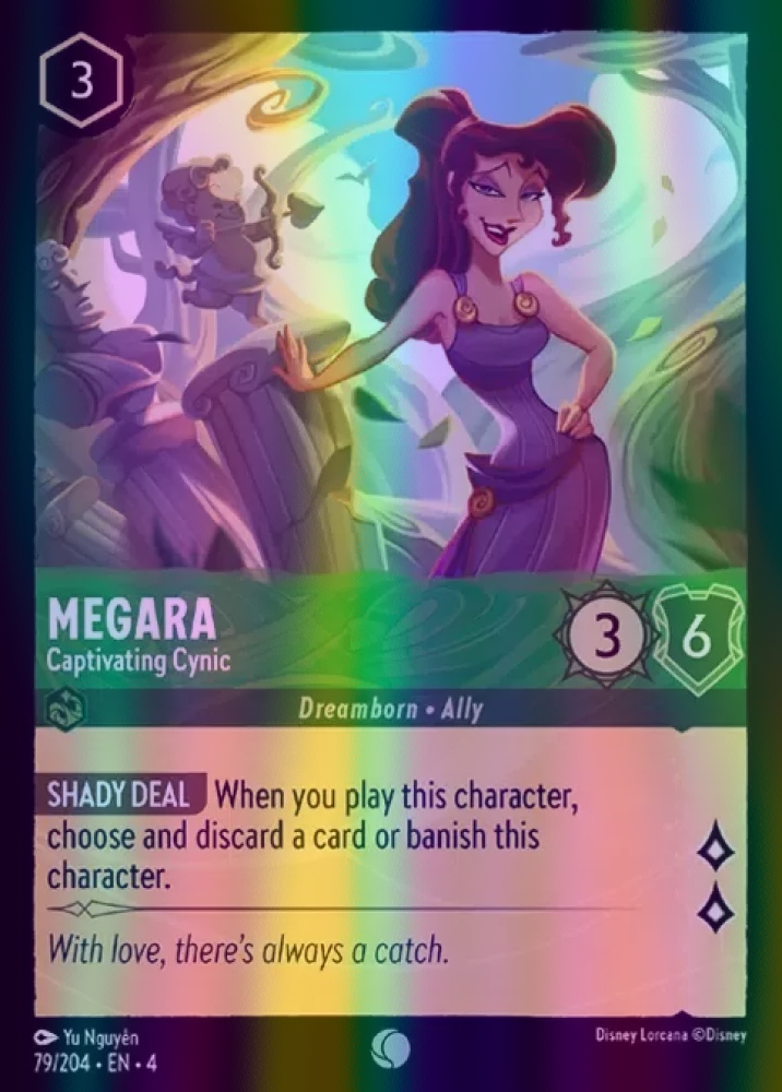 Megara - Captivating Cynic (Ursula's Return 079/204) Common - Near Mint Cold Foil