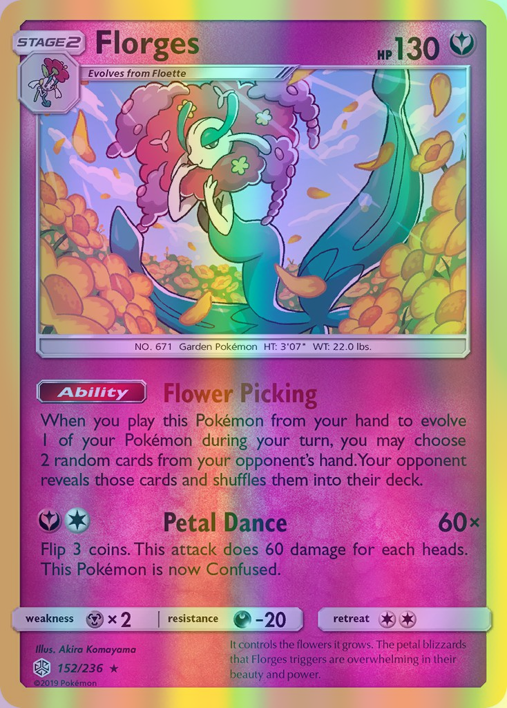 Florges - 152/236 (CEC) Holo Rare - Near Mint Reverse Holofoil