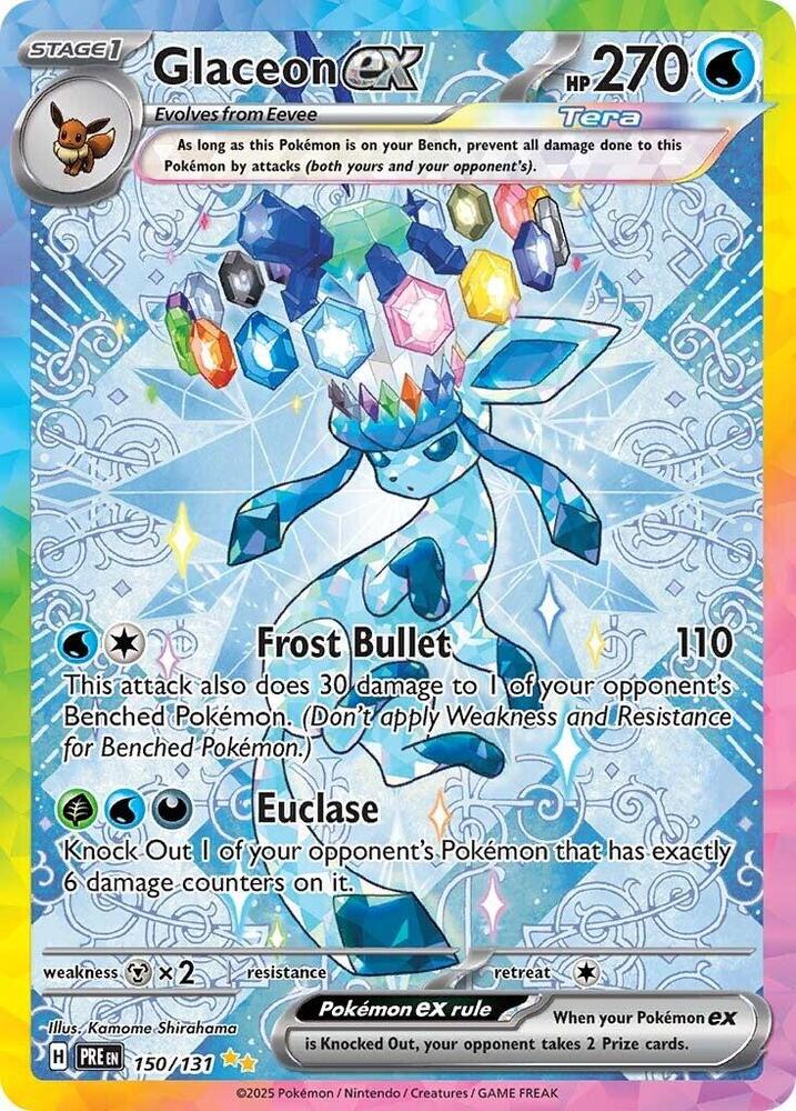 Glaceon ex - 150/131 (PRE) Special Illustration Rare - Near Mint Holofoil