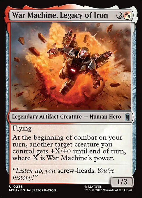War Machine, Legacy of Iron [ #0238 ] (MSH-U)