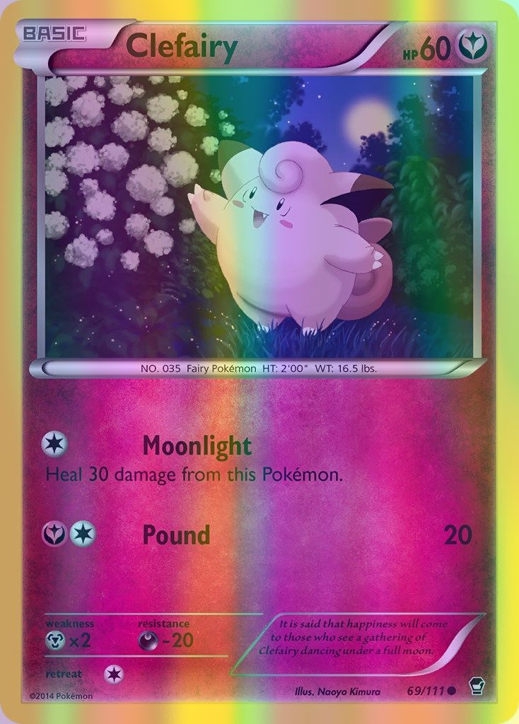 Clefairy - 069/111 (FFI) Common - Near Mint Reverse Holofoil