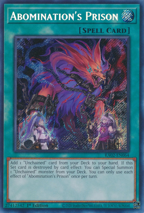 Abomination's Prison (RA02-EN064) Secret Rare - Near Mint 1st Edition