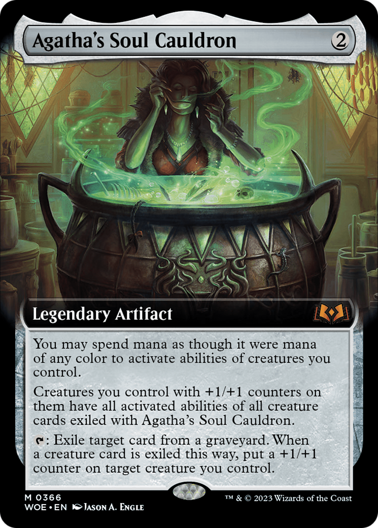 Agatha's Soul Cauldron [#0366 Extended Art] (WOE-M-FOIL)