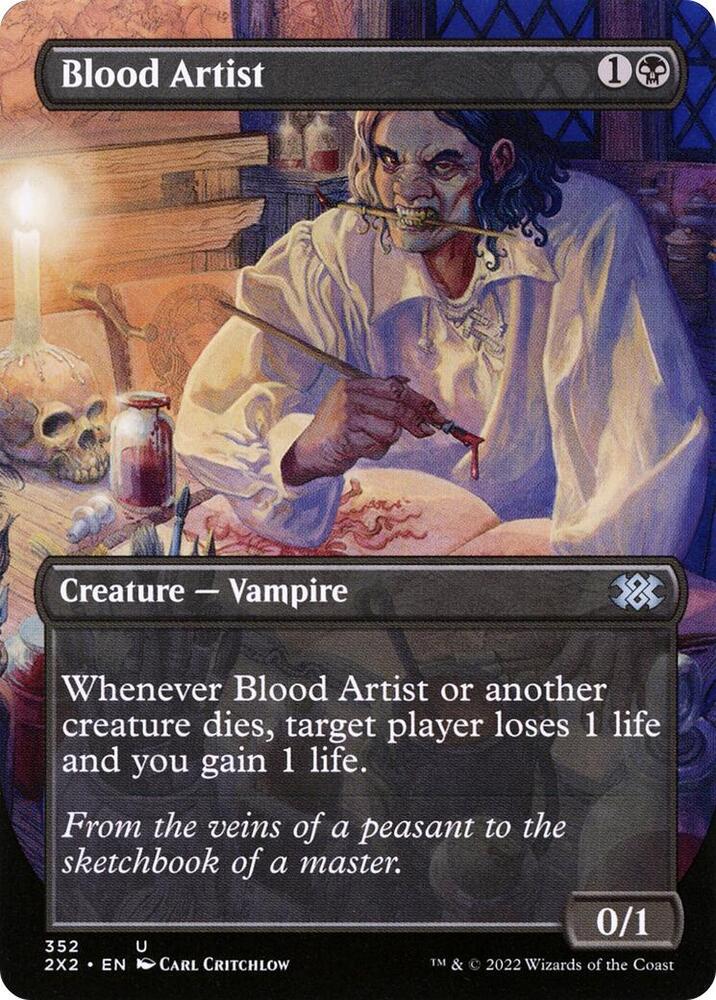 Blood Artist [#352 Alternate-Art Borderless] (2X2-U-FOIL)