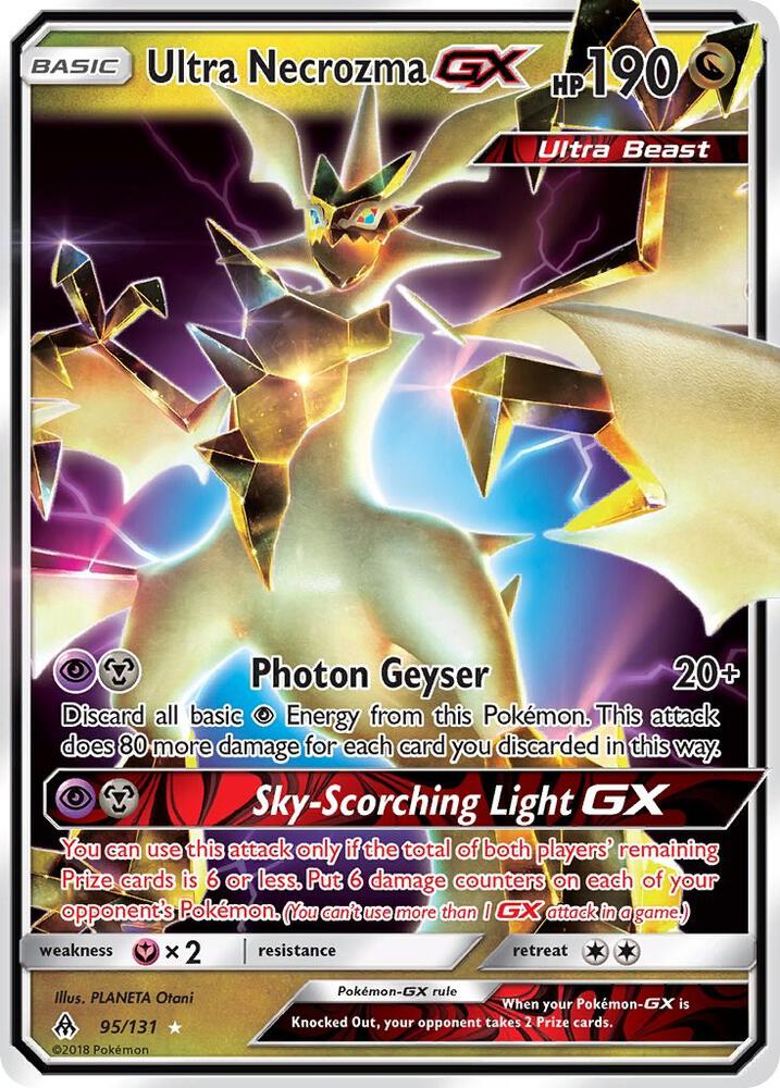 Ultra Necrozma GX - 095/131 (FLI) Ultra Rare - Light Play Holofoil