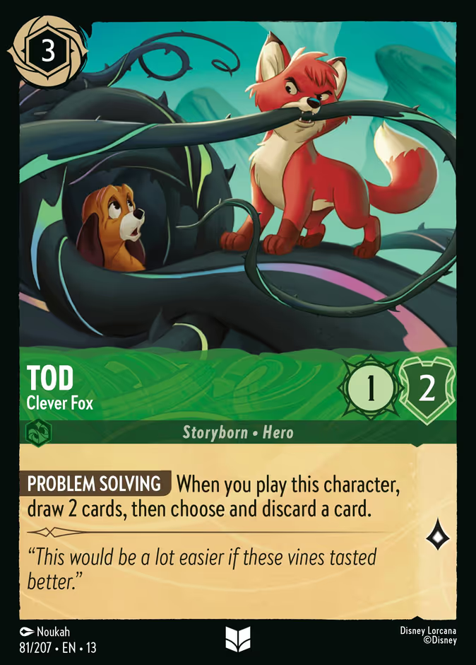 Tod - Clever Fox (081/204 - Attack of the Vine!) Uncommon