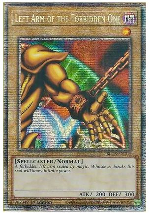 Left Arm of the Forbidden One (BLCR-EN105) 1st Ed. Starlight Rare Near Mint